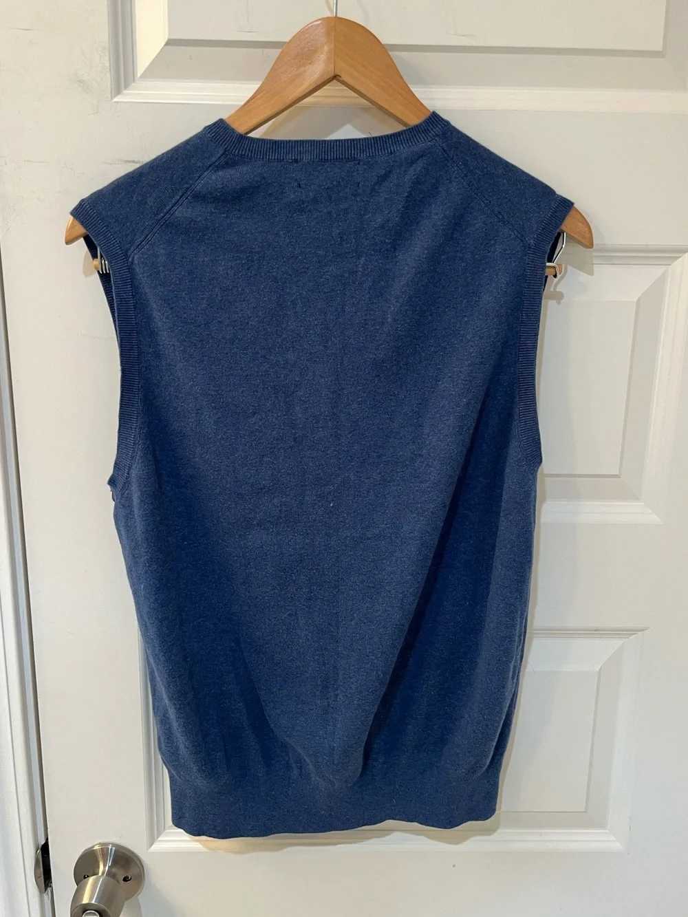 Polo Ralph‎ Lauren Mens Medium V-Neck Sweater Vest Pima Cotton Blue Golf